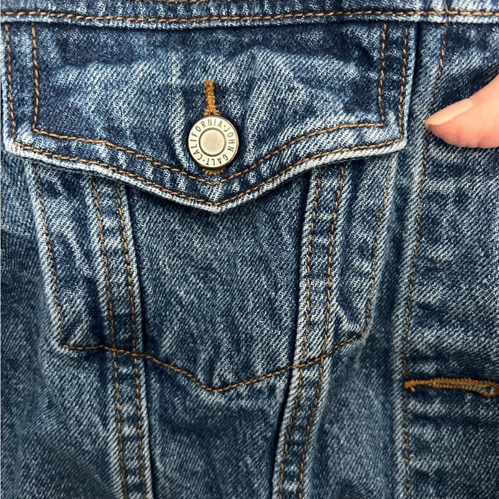 Brandy Melville Cropped Denim Jacket - image 2